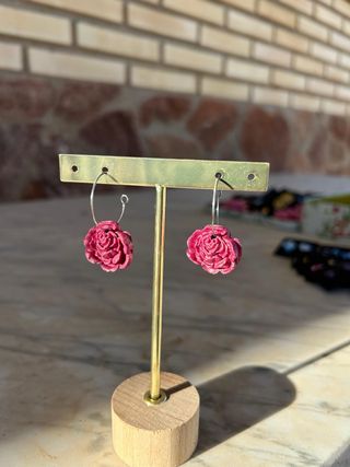 Pendientes Flor Arcilla Polimérica