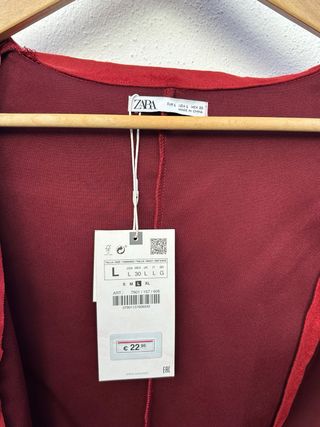 Vestido Zara Granate Sin Estrenar