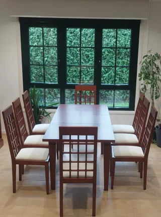 Mesa comedor extensible madera