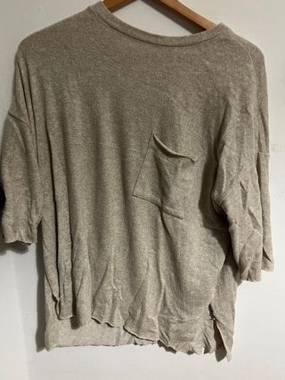 Jersey beige manga 3/4