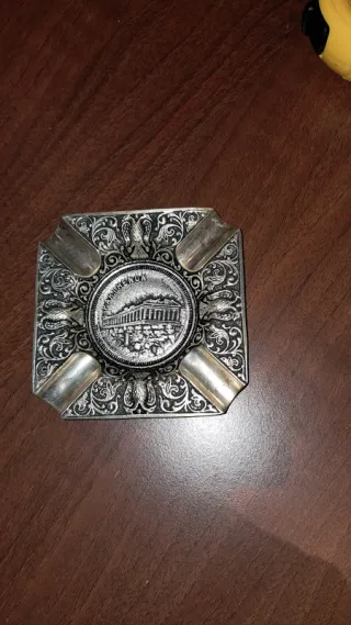 Lotto 2 posacenere vintage metallo anni '60/'70