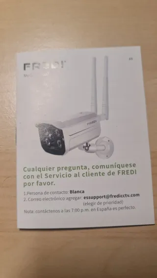 Cámara vigilancia IP WiFi Fredi JW-LB 720p