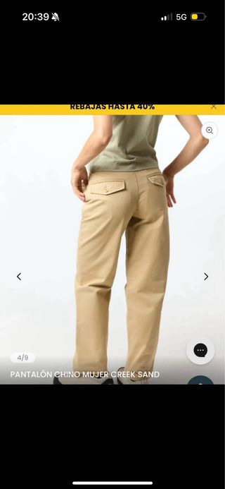 Pantalon chino mujer