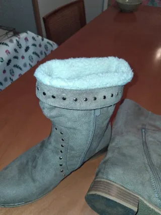 Botines ante borreguito talla 39