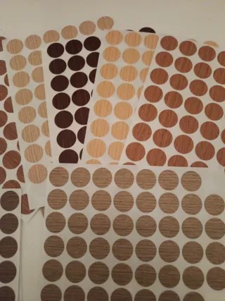 Pegatinas tapa tornillos o defectos de madera