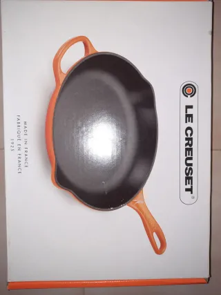 Sarten lecreuset azul. Hierro fundido