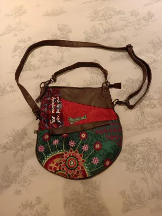 Bolso Desigual Marrón y Estampado