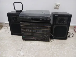 Giradischi in vinile con 2 altoparlanti e cablaggio