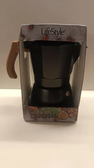 Cafetera Italiana LifeStyle Robusta Aluminio