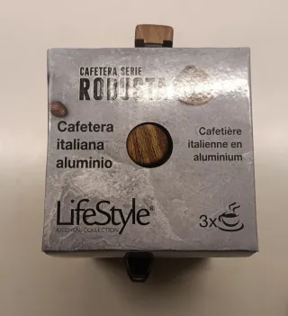 Cafetera Italiana LifeStyle Robusta Aluminio
