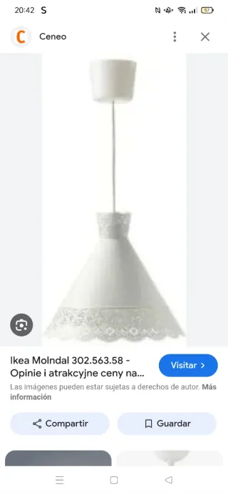 Lámpara de techo IKEA MÖLNDAL