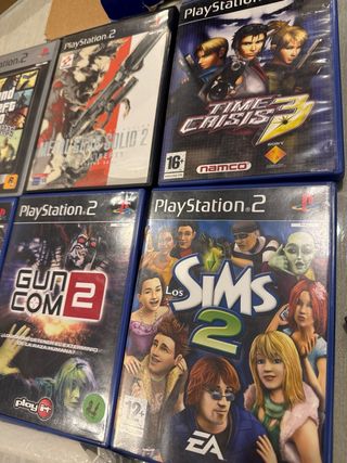 lote caja original ps2 mas juegos