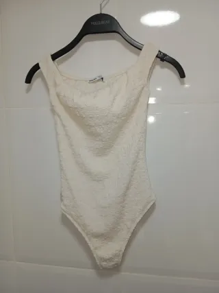 Body Bershka Blanco Talla XS