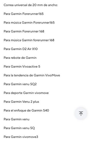 Correa smartwatch acero inoxidable imán GARMIN