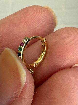 Piccoli Orecchini Argento 925 placcati Oro 18K