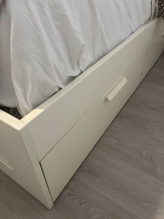 Estructura de cama con almacenaje con somier