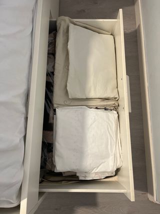 Estructura de cama con almacenaje con somier