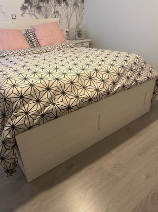 Estructura de cama con almacenaje con somier