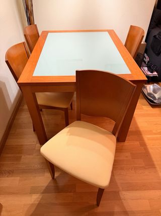 Sedie da pranzo in legno di ciliegio