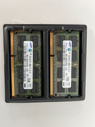 Memoria RAM 2x 2GB DDR3 de macbook pro del 2010