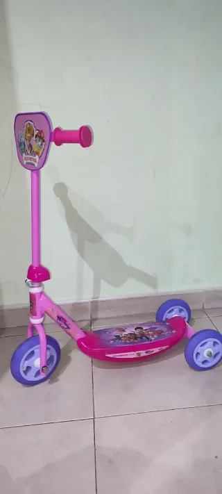 Patinete Patrulla Canina 3 Ruedas Rosa