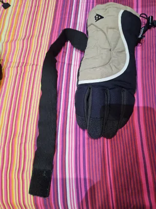 Guantes de Nieve Beige y Negro