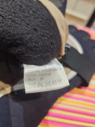 Guantes de Nieve Beige y Negro