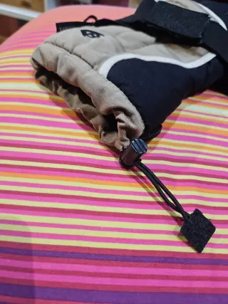 Guantes de Nieve Beige y Negro