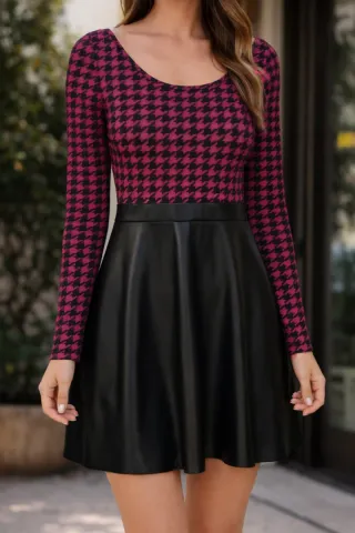 Vestido Shein dos texturas