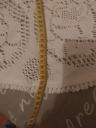 Paño mesa camilla redondo encaje