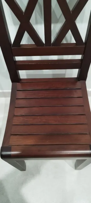 Set di 6 sedie in legno