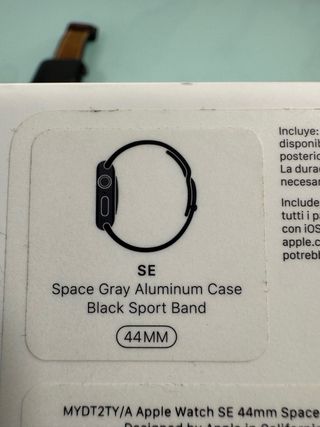 Apple Watch SE 44mm Negro con Correa Marrón
