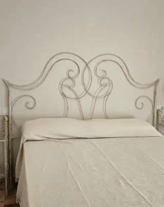 Cabecero forja blanco cama 150