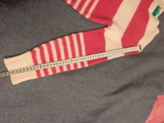 Jersey Benetton rayas rosa y blanco