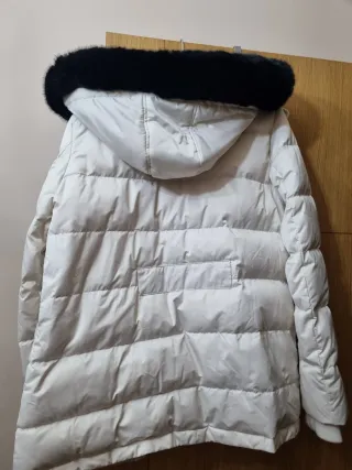 Plumífero Ralph Lauren Blanco con Capucha desmonta