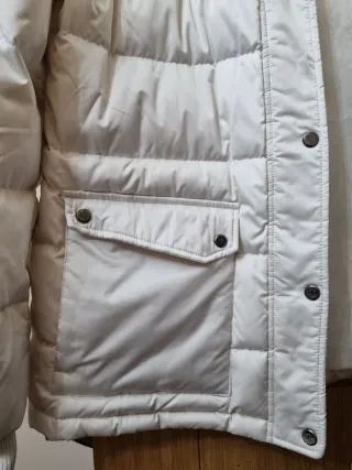 Plumífero Ralph Lauren Blanco con Capucha desmonta