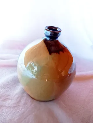 Juego centro mesa y jarrón cerámica