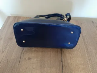 Borsa  vernice blu