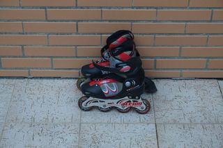 Patins vermelhos, tamanho ajustávl 40-43