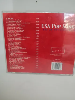 CD USA Pop Songs - 20 Greatest Hits