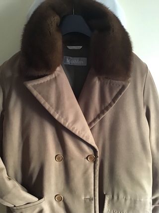 Max Mara cappotto beige foderato