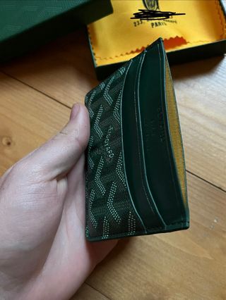 Portacarte Goyard Verde