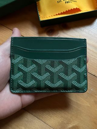 Portacarte Goyard Verde