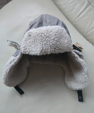 Cappello Aviator Patagonia Lana Grigio Nuovo