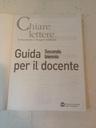 Chiare lettere Letteratura  Secondo biennio  Guida