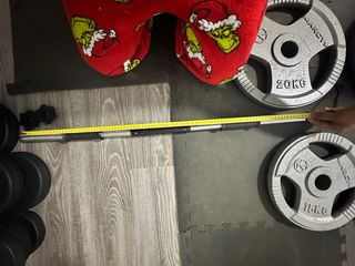 Set de pesas y barra