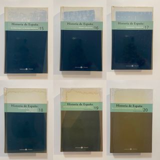 Lote 6 tomos Historia de España, El Mundo