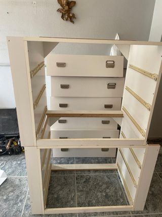 4 bloques de cajoneras para armarios empotrados