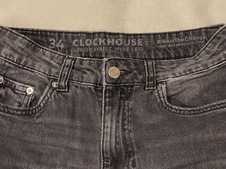 Pantalón vaquero C&A wide leg gris