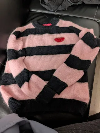 Jersey PERTEGAZ rayas rosa y negro